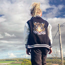Born Cool - Kids Black Varsity Jacket | Sequin Tiger