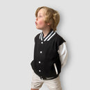 Born Cool - Kids Black Varsity Jacket | Sequin Tiger