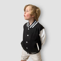 Born Cool - Kids Black Varsity Jacket | Sequin Tiger